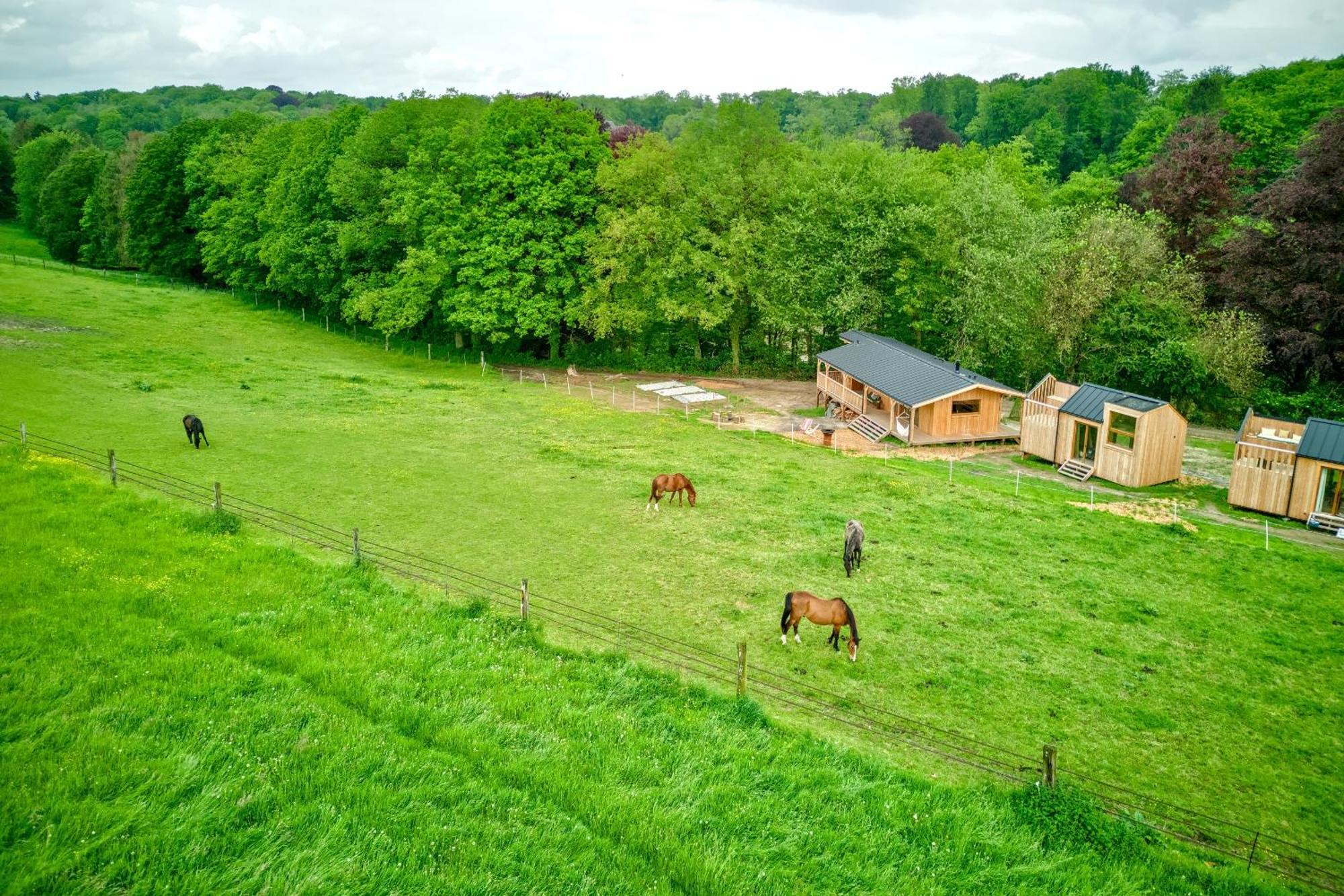 Les Cabanes Champetres - Le Domaine Des Trois Tilleuls Villers-la-Ville Exterior foto